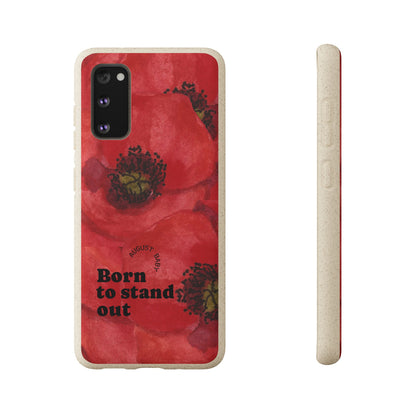 August Eco-friendly birth flower - Biodegradable case