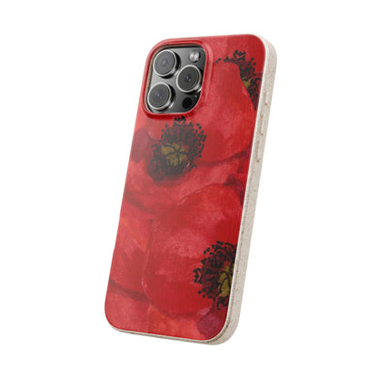 Poppy flower - Biodegradable case