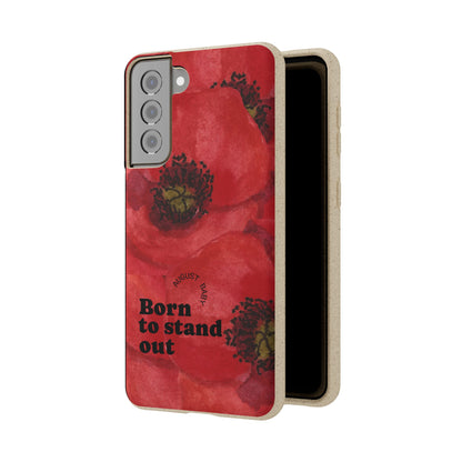 August Eco-friendly birth flower - Biodegradable case