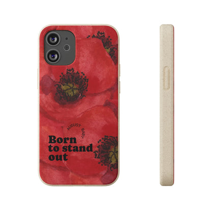 August Eco-friendly birth flower - Biodegradable case