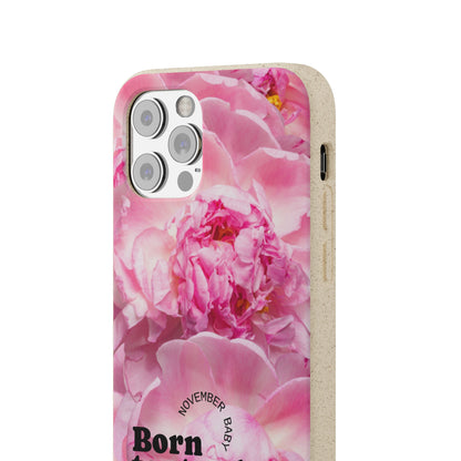 November Eco-friendly birth flower - Biodegradable case