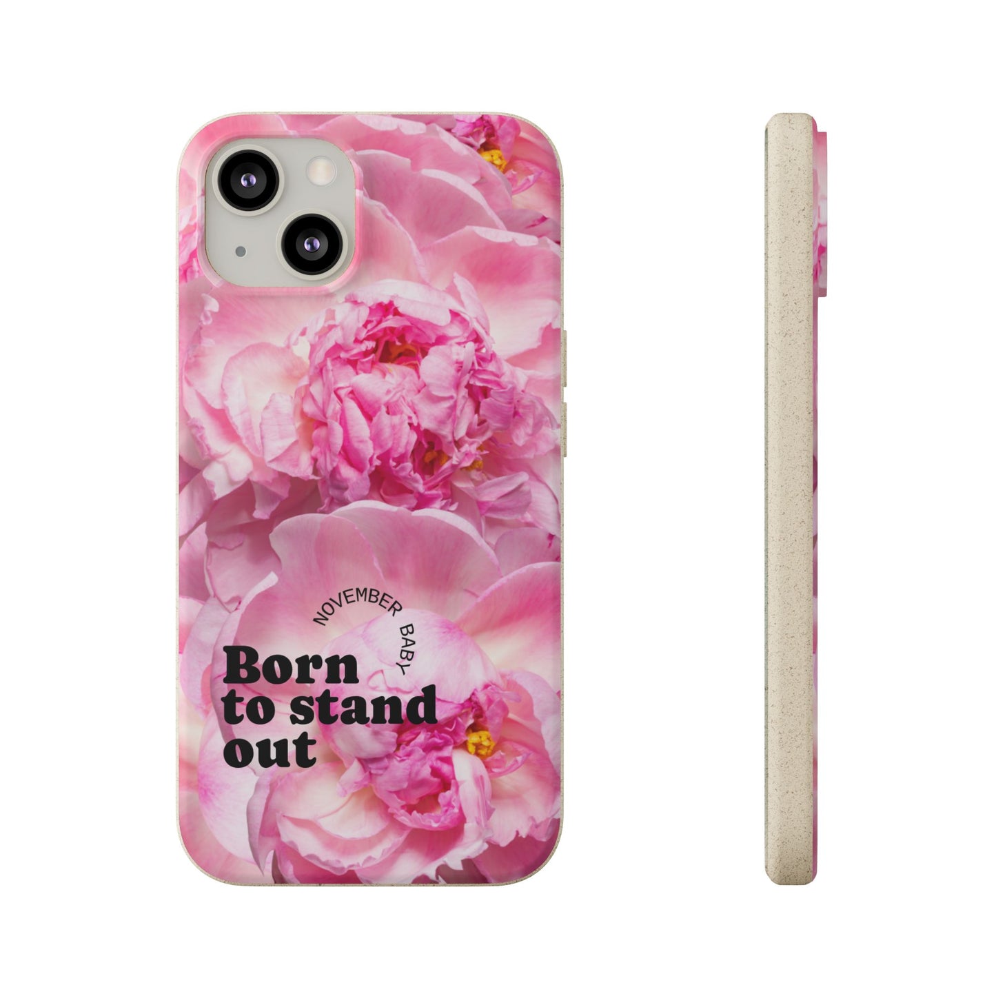 November Eco-friendly birth flower - Biodegradable case