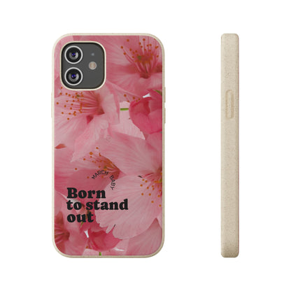 March Eco-friendly birth flower - Biodegradable case