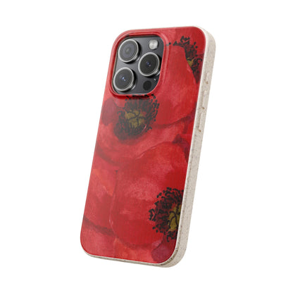 Poppy flower - Biodegradable case