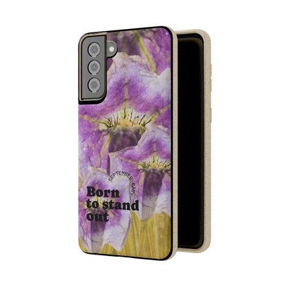 September Eco-friendly birth flower - Biodegradable case