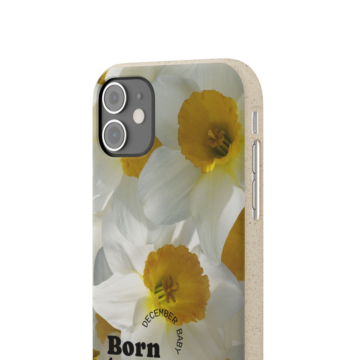 December Eco-friendly birth flower - Biodegradable case