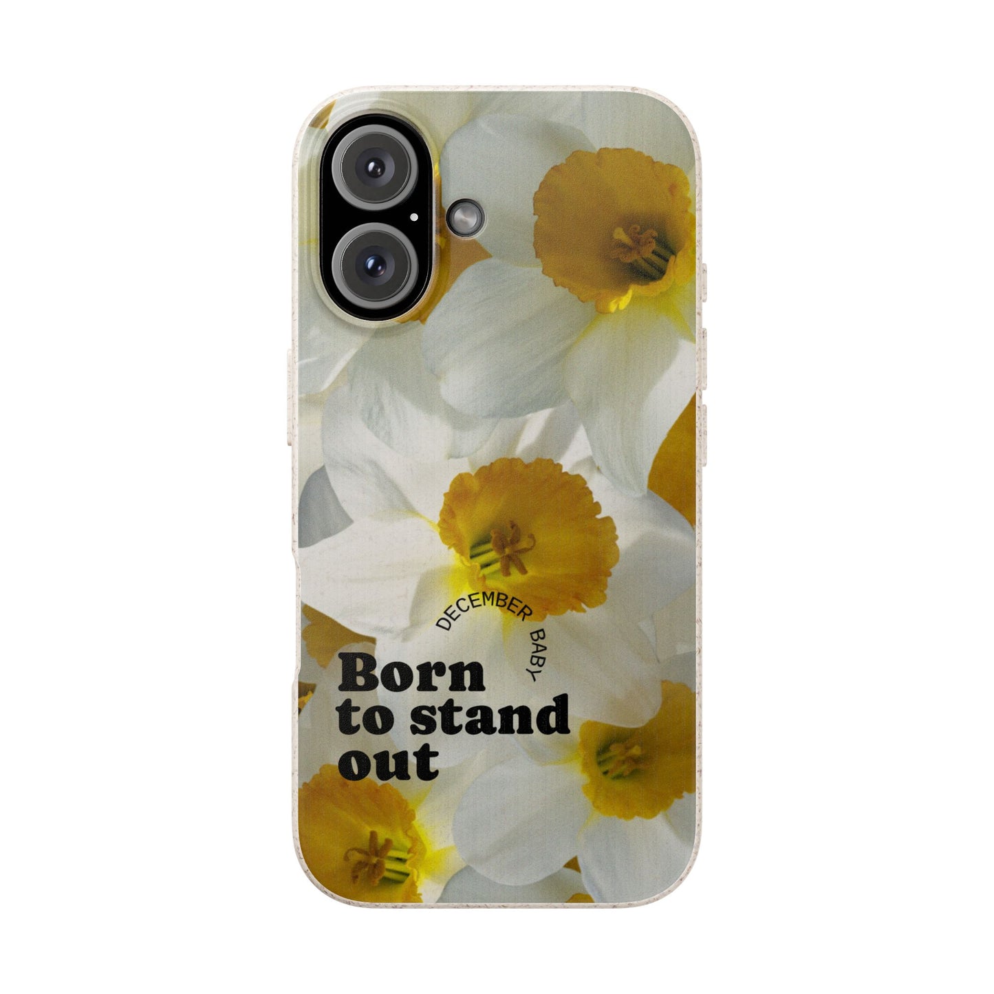 December Eco-friendly birth flower - Biodegradable case