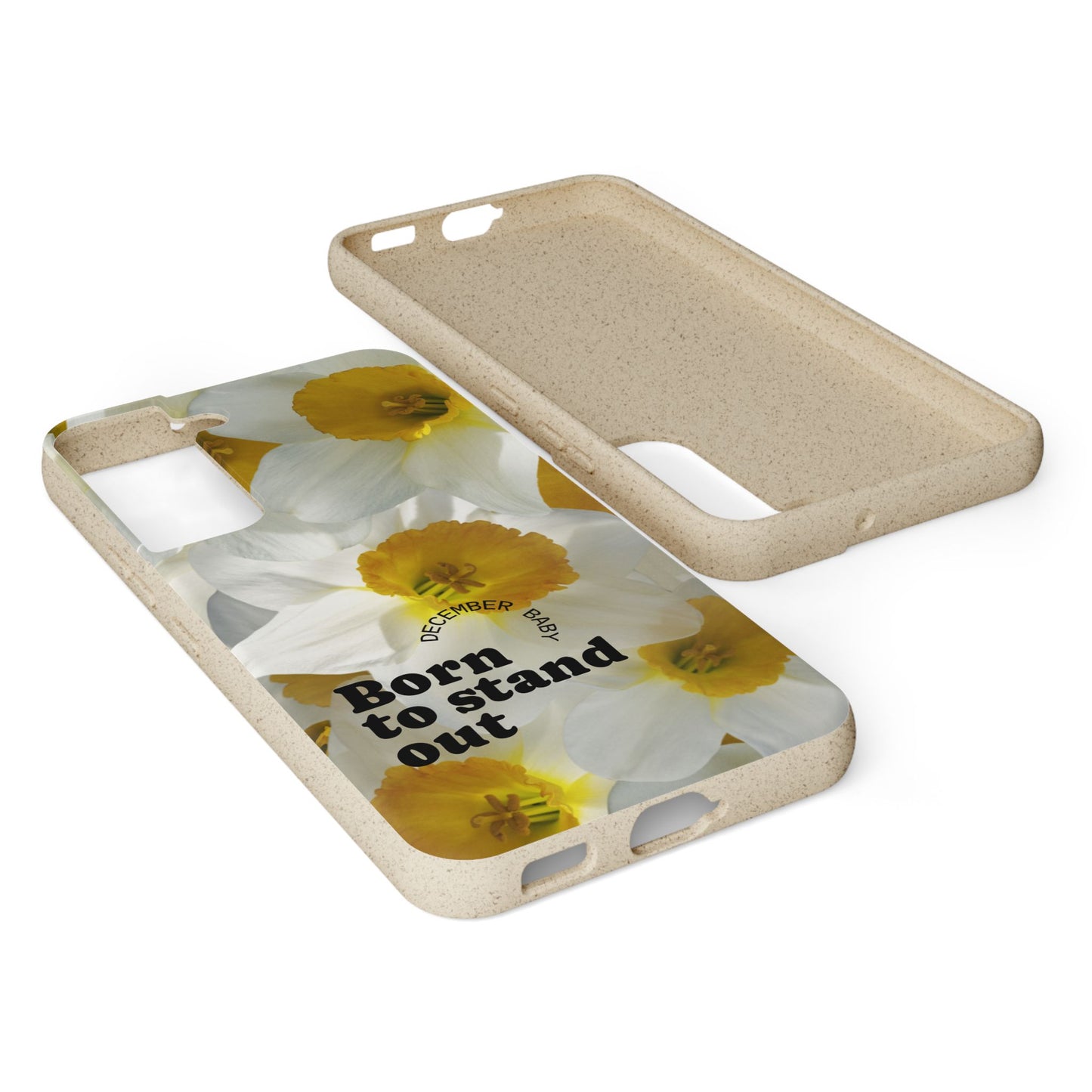 December Eco-friendly birth flower - Biodegradable case
