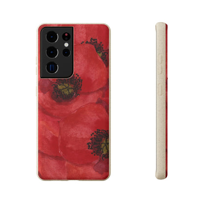 Poppy flower - Biodegradable case