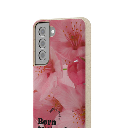 March Eco-friendly birth flower - Biodegradable case