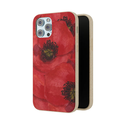 Poppy flower - Biodegradable case