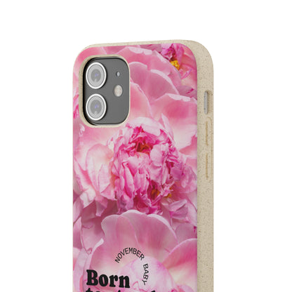 November Eco-friendly birth flower - Biodegradable case