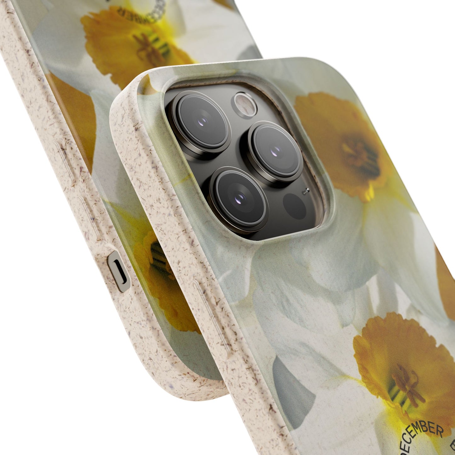 December Eco-friendly birth flower - Biodegradable case