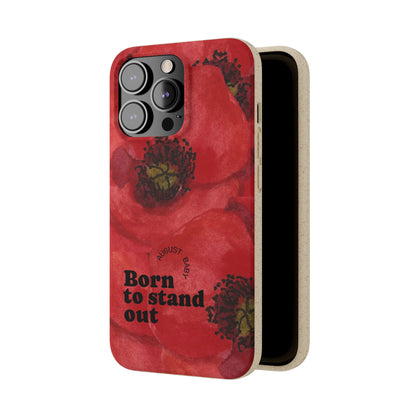 August Eco-friendly birth flower - Biodegradable case