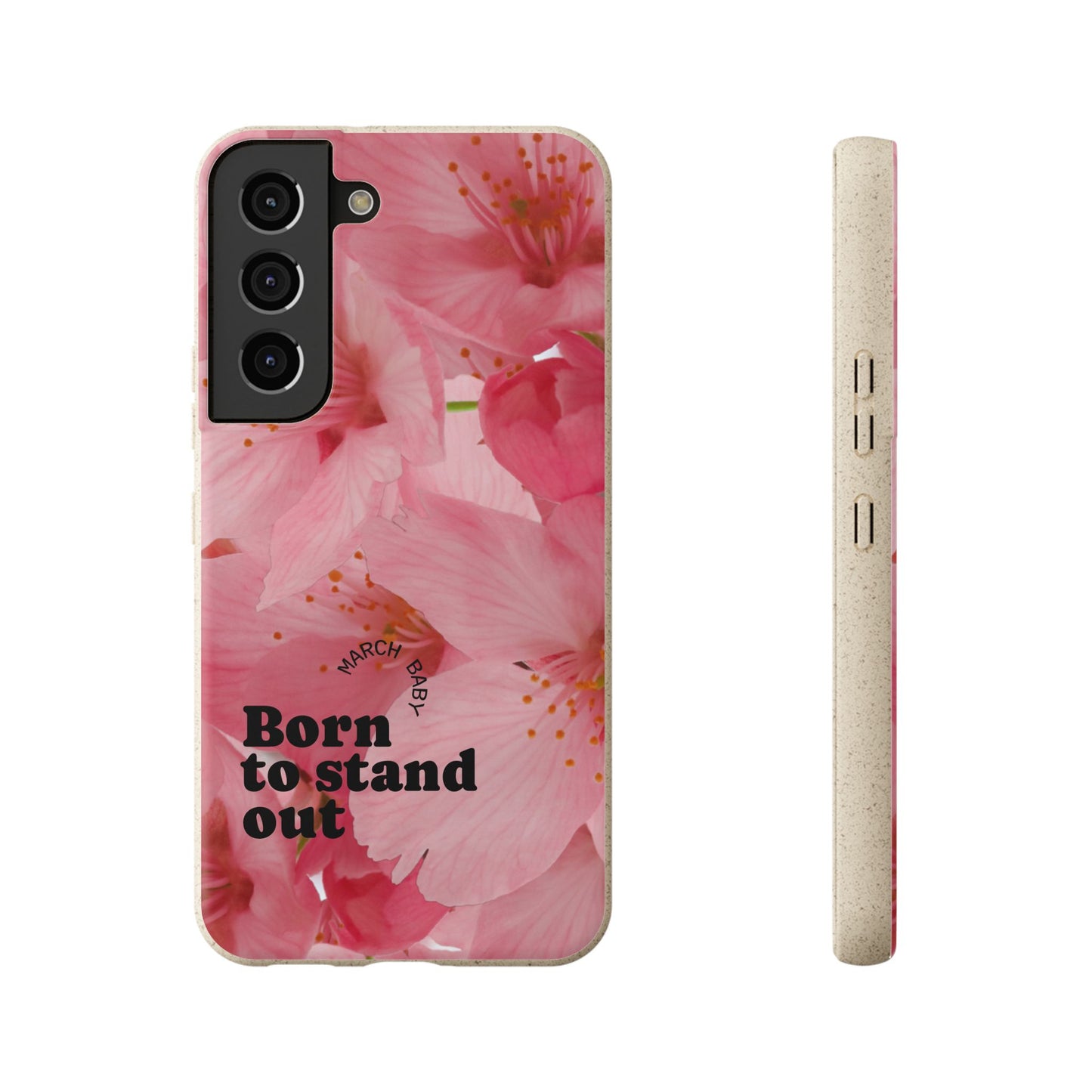 March Eco-friendly birth flower - Biodegradable case
