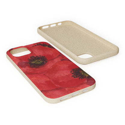Poppy flower - Biodegradable case