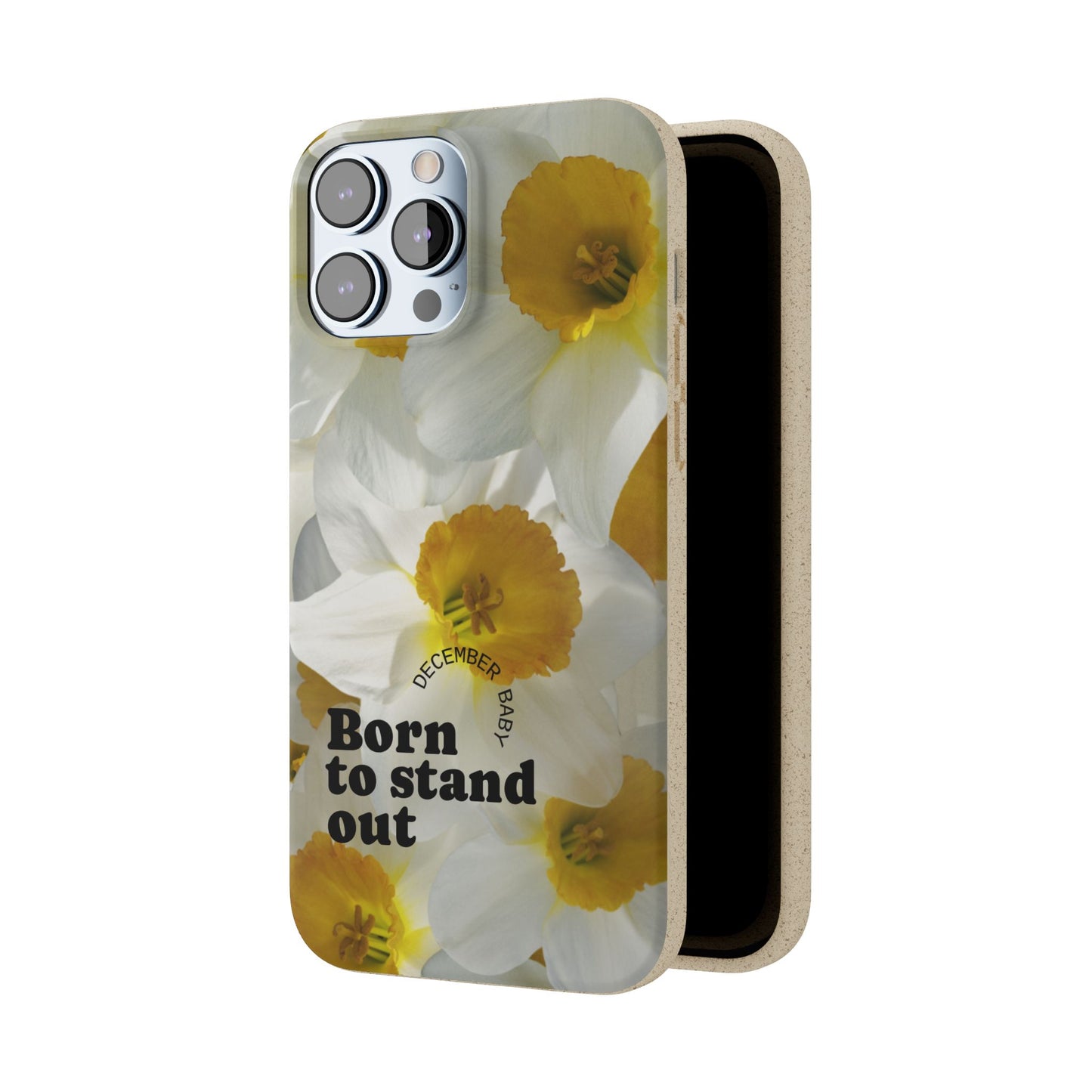 December Eco-friendly birth flower - Biodegradable case