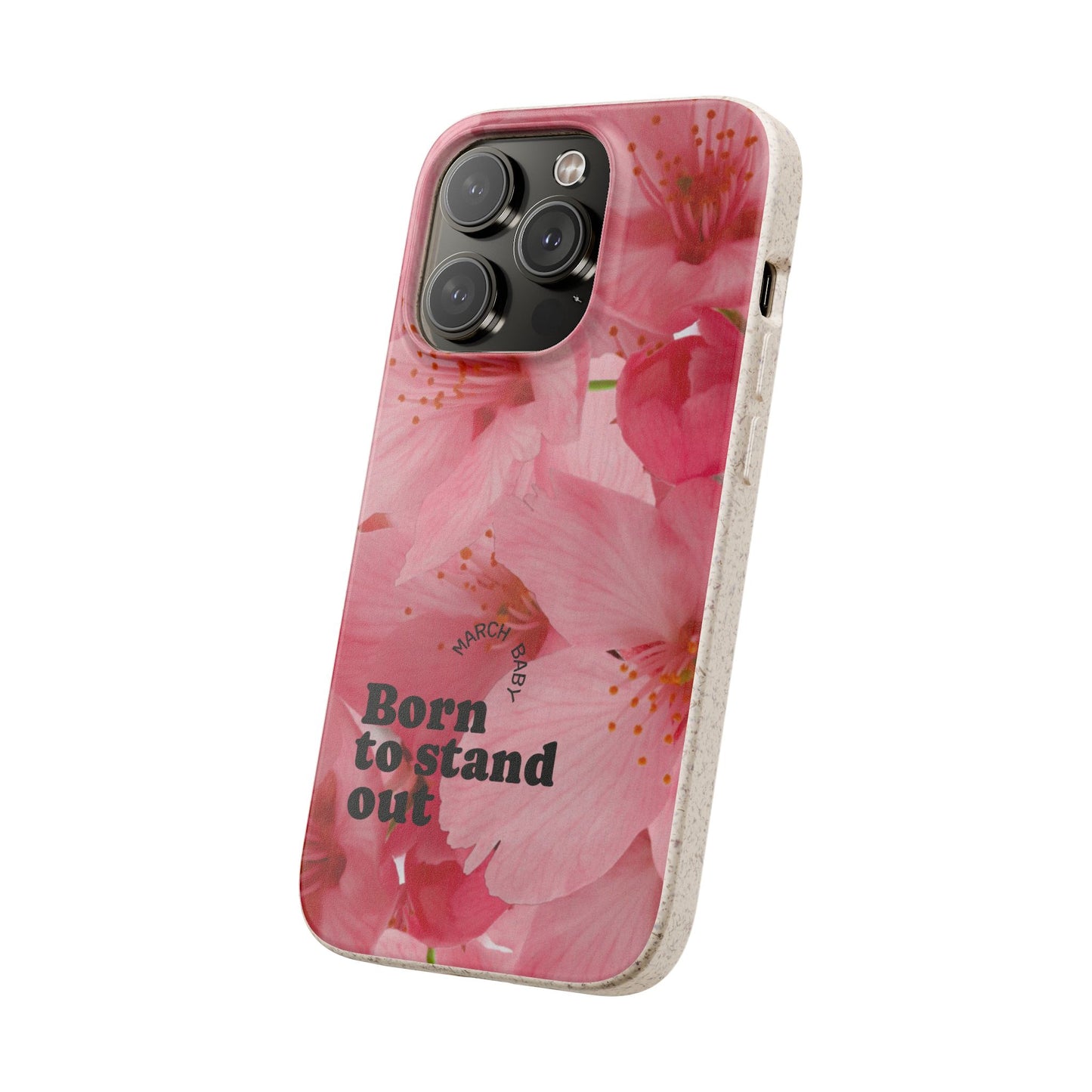 March Eco-friendly birth flower - Biodegradable case