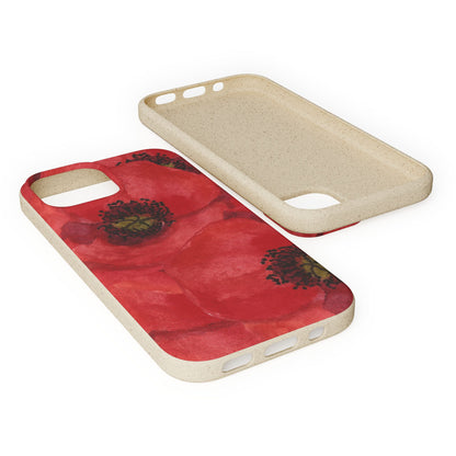 Poppy flower - Biodegradable case