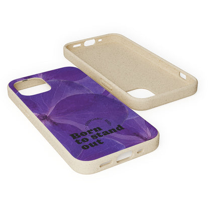 Eco-Friendly February birth flower - Biodegradable case