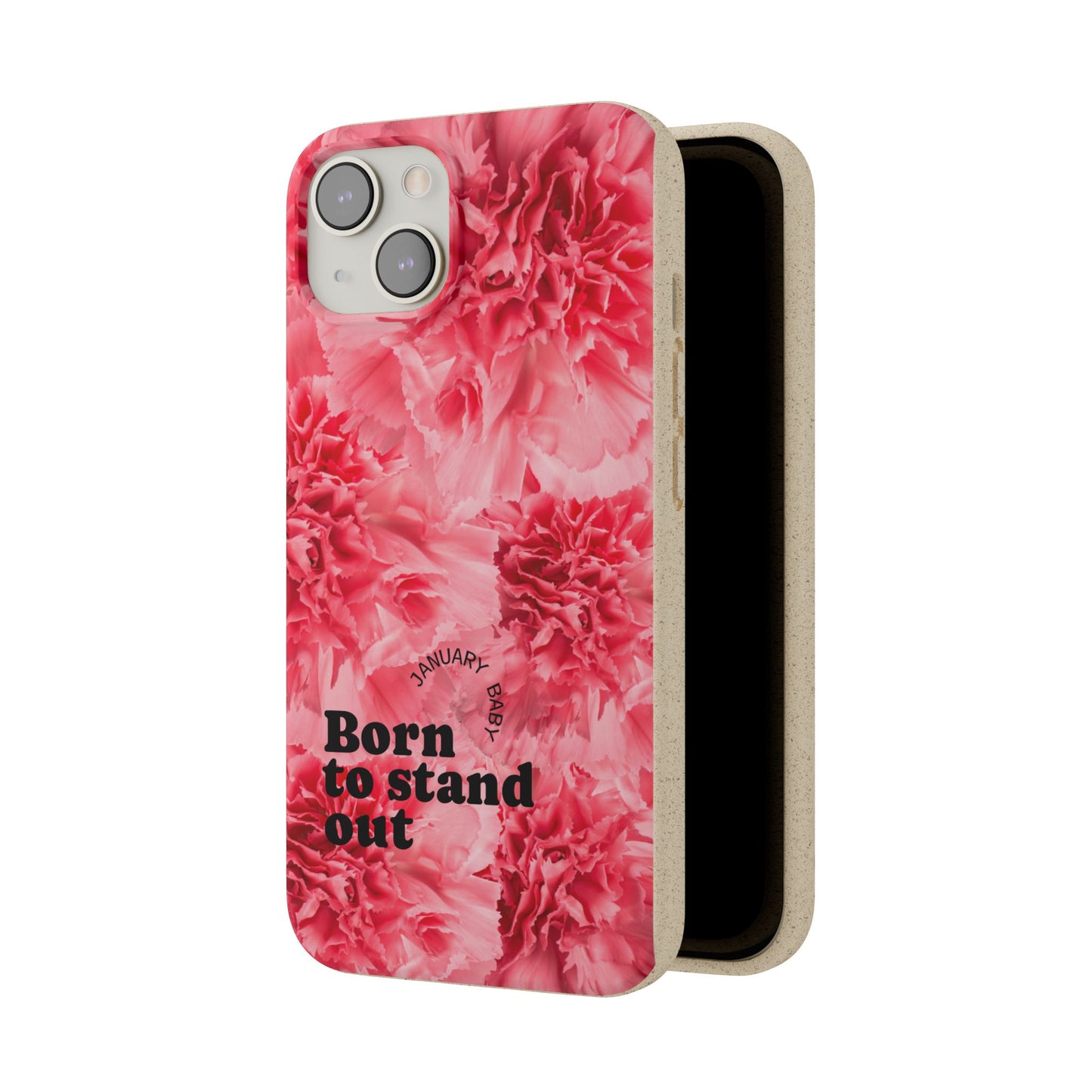 January Eco-friendly birth flower - Biodegradable case