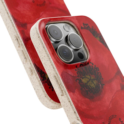 August Eco-friendly birth flower - Biodegradable case
