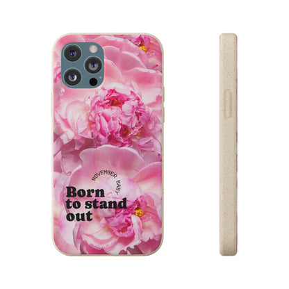 November Eco-friendly birth flower - Biodegradable case