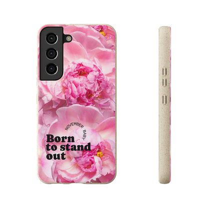 November Eco-friendly birth flower - Biodegradable case