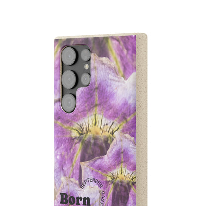 September Eco-friendly birth flower - Biodegradable case