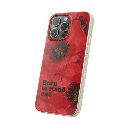 August Eco-friendly birth flower - Biodegradable case