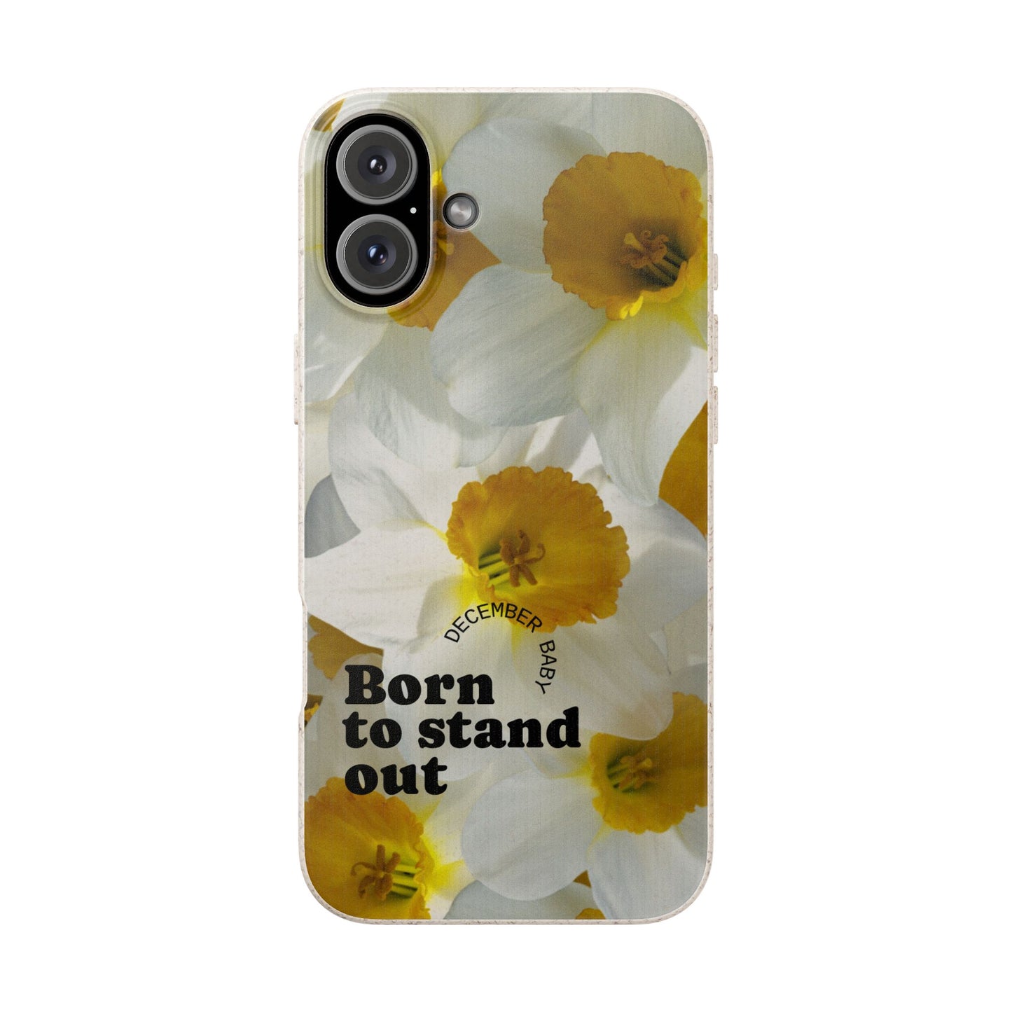 December Eco-friendly birth flower - Biodegradable case