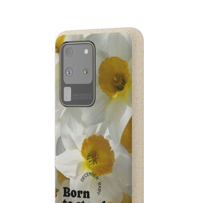 December Eco-friendly birth flower - Biodegradable case