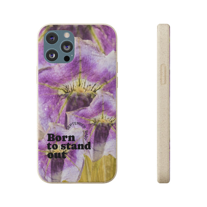 September Eco-friendly birth flower - Biodegradable case