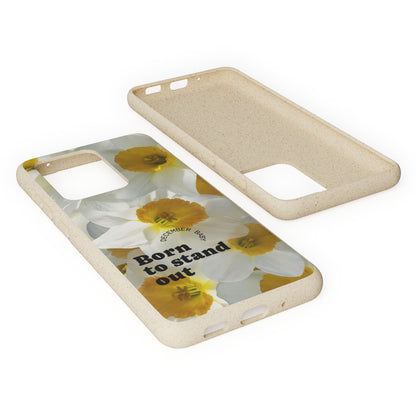 December Eco-friendly birth flower - Biodegradable case