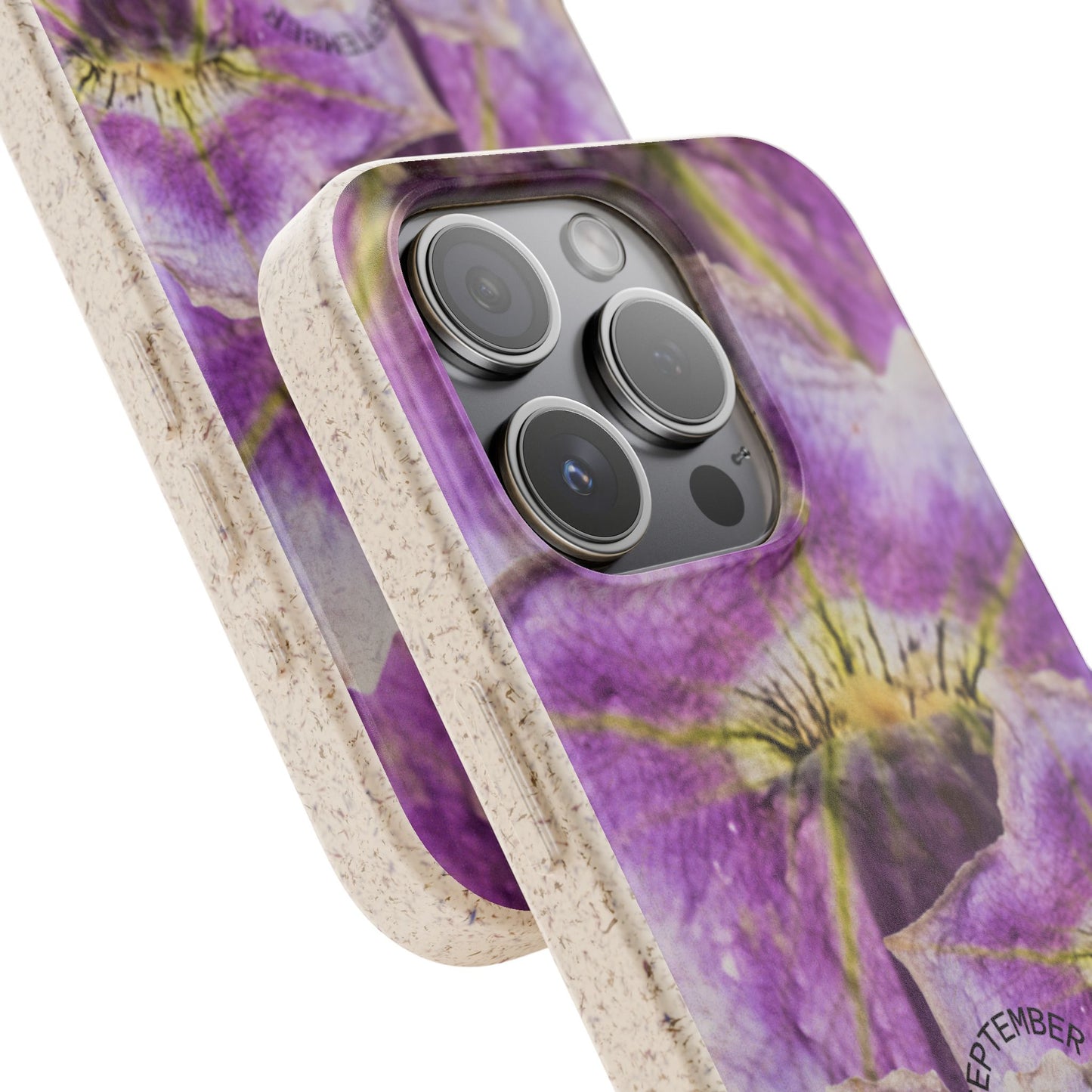 September Eco-friendly birth flower - Biodegradable case