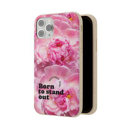 November Eco-friendly birth flower - Biodegradable case