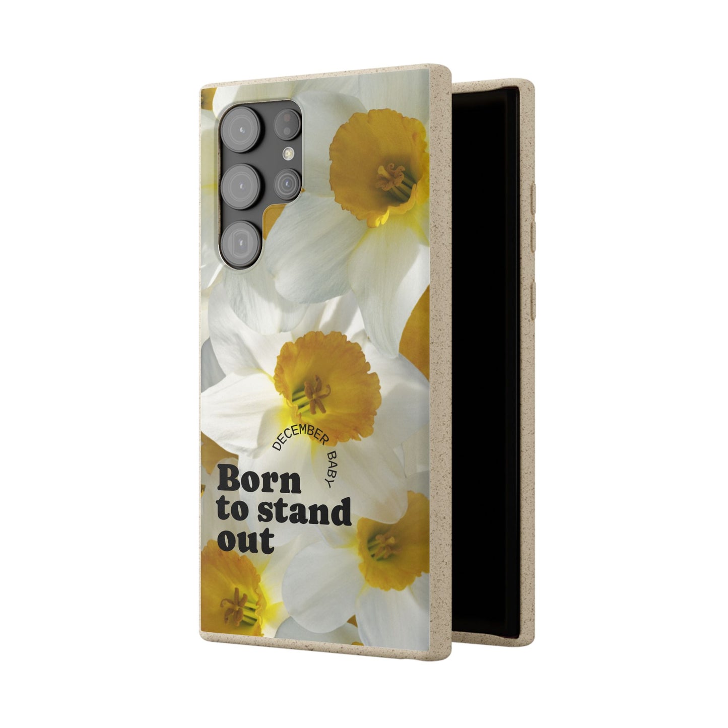 December Eco-friendly birth flower - Biodegradable case