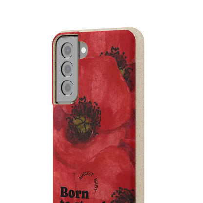 August Eco-friendly birth flower - Biodegradable case