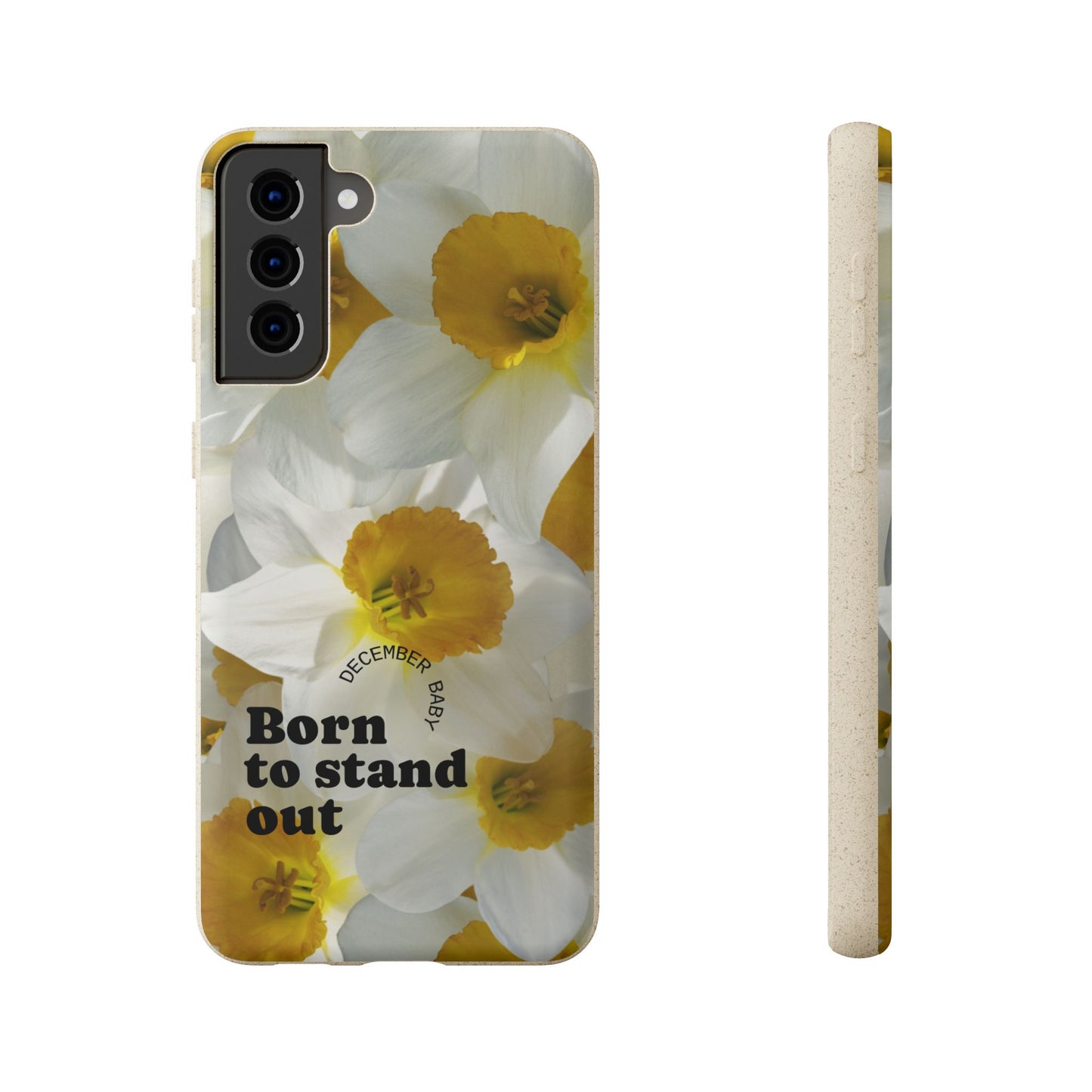 December Eco-friendly birth flower - Biodegradable case