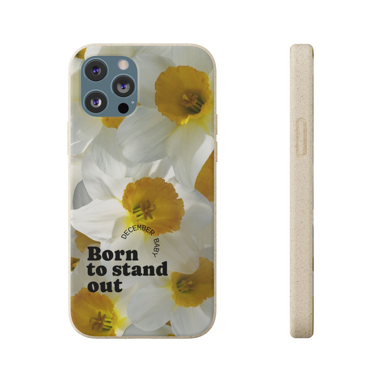 December Eco-friendly birth flower - Biodegradable case