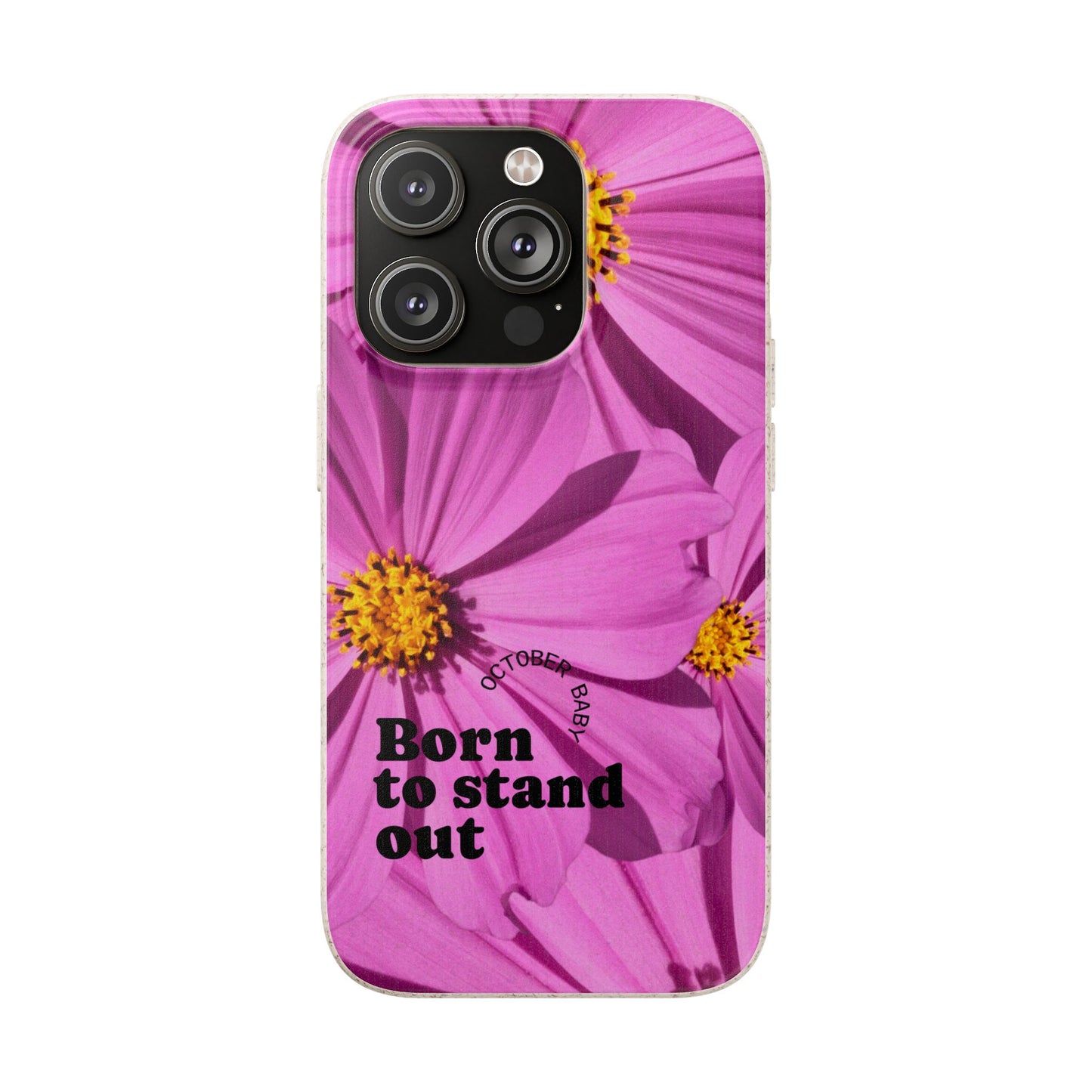 October Eco-friendly birth flower - Biodegradable case