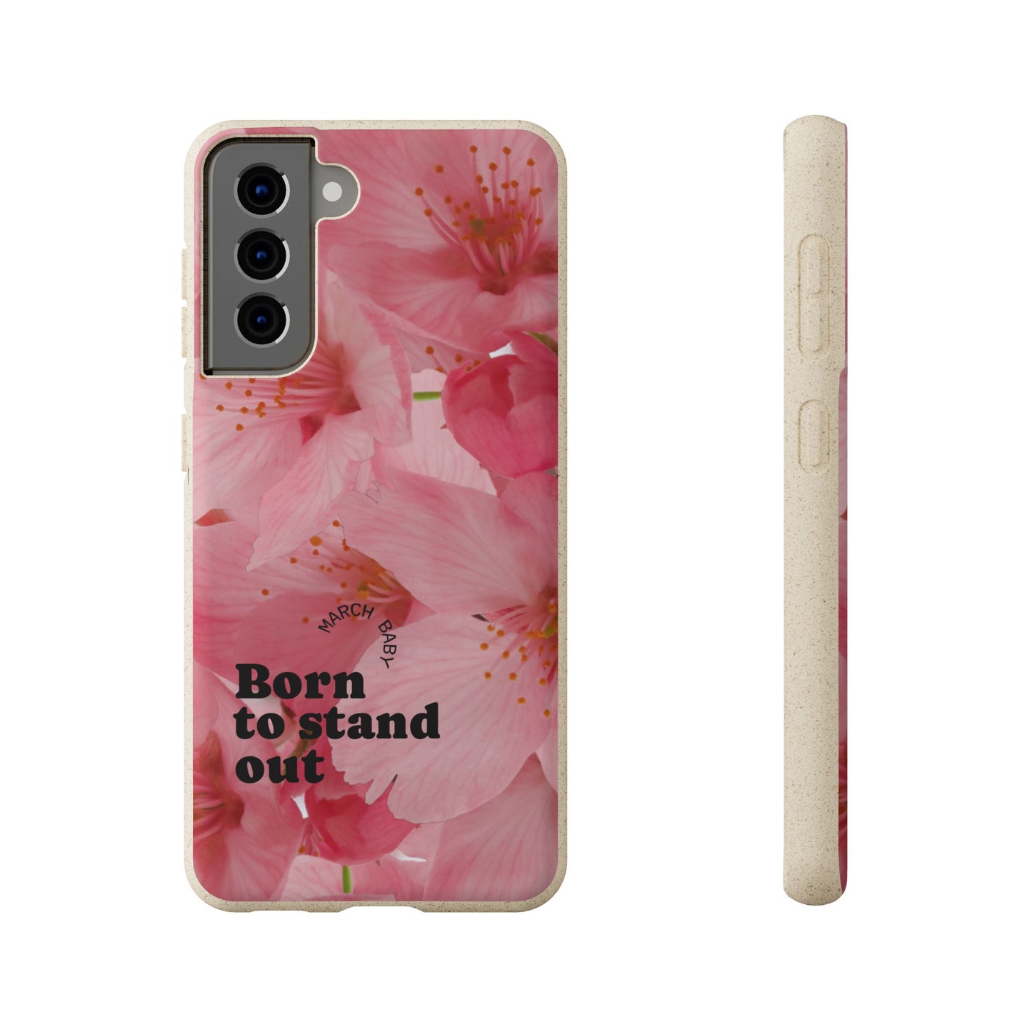 March Eco-friendly birth flower - Biodegradable case