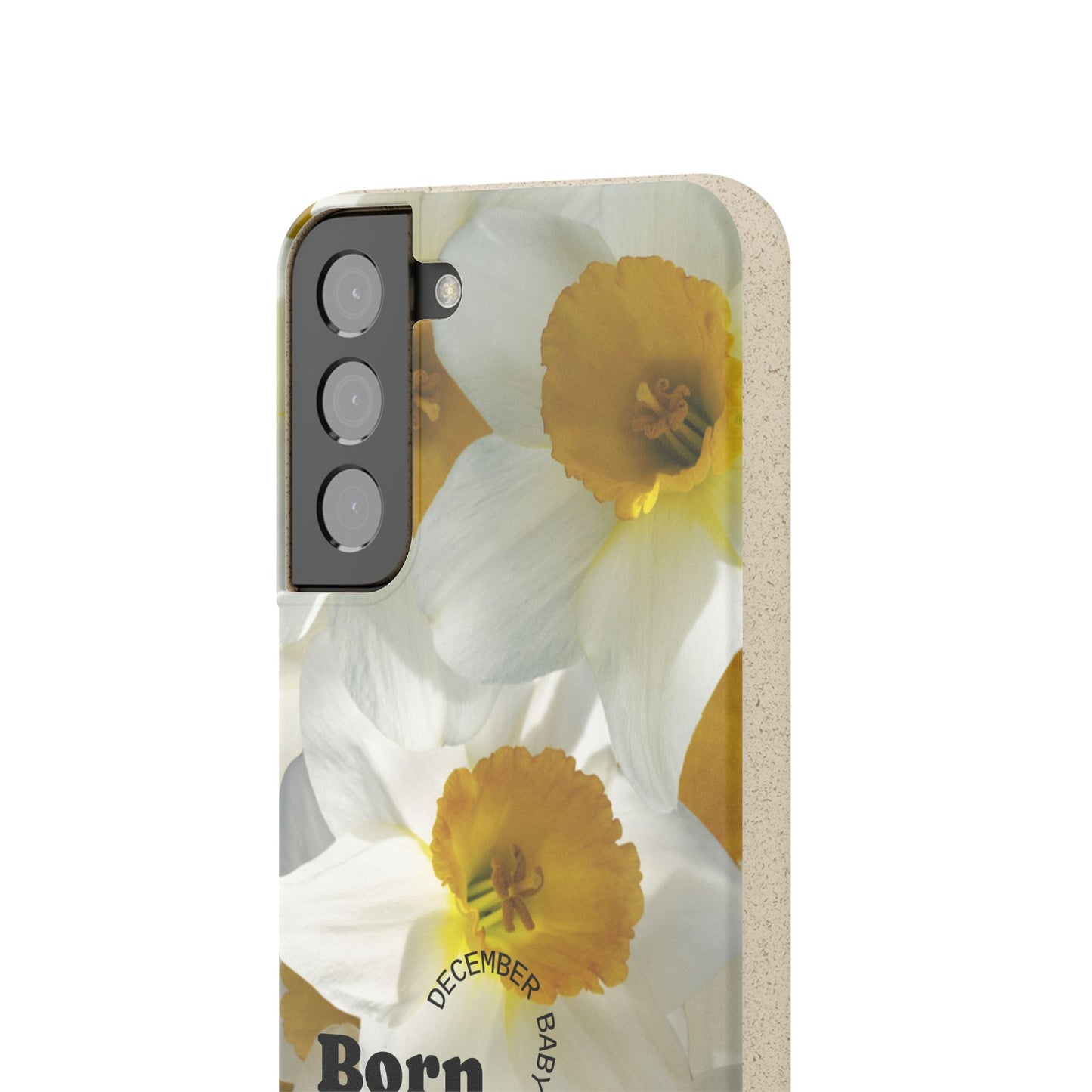 December Eco-friendly birth flower - Biodegradable case