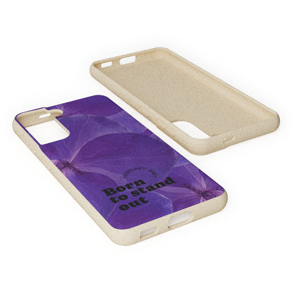 Eco-Friendly February birth flower - Biodegradable case