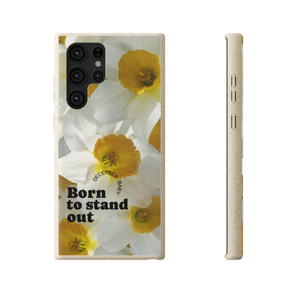 December Eco-friendly birth flower - Biodegradable case