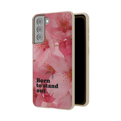 March Eco-friendly birth flower - Biodegradable case