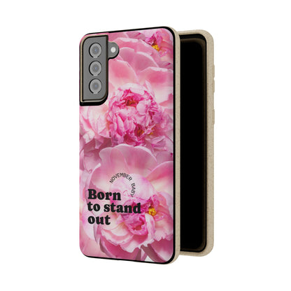 November Eco-friendly birth flower - Biodegradable case