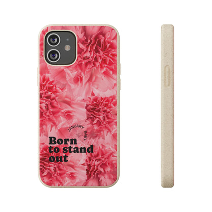 January Eco-friendly birth flower - Biodegradable case