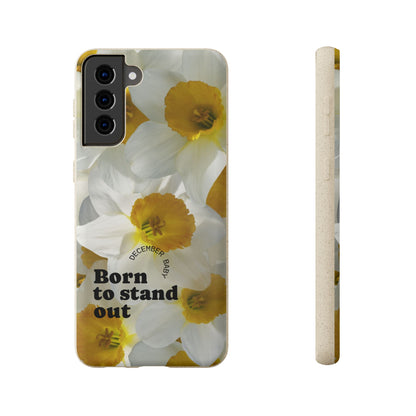 December Eco-friendly birth flower - Biodegradable case