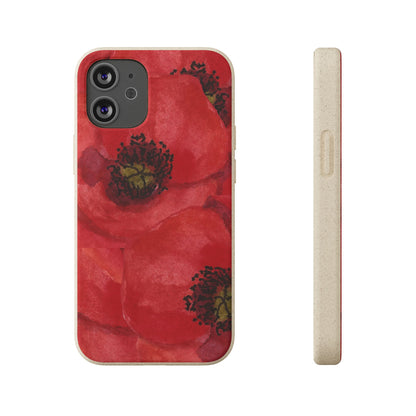 Poppy flower - Biodegradable case